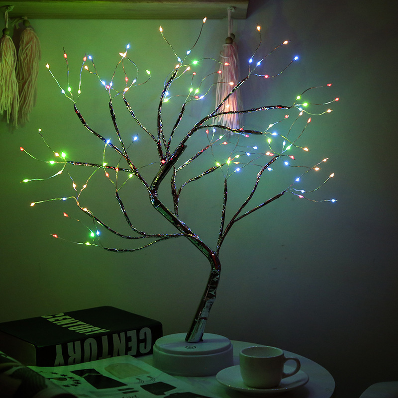 WENDA - Firefly Bonsai Tree Light - 20'' Künstliche Lichterkette Geisterbaumlampe mit 108 LED-Leuchten 2021 Neue Produkte 22