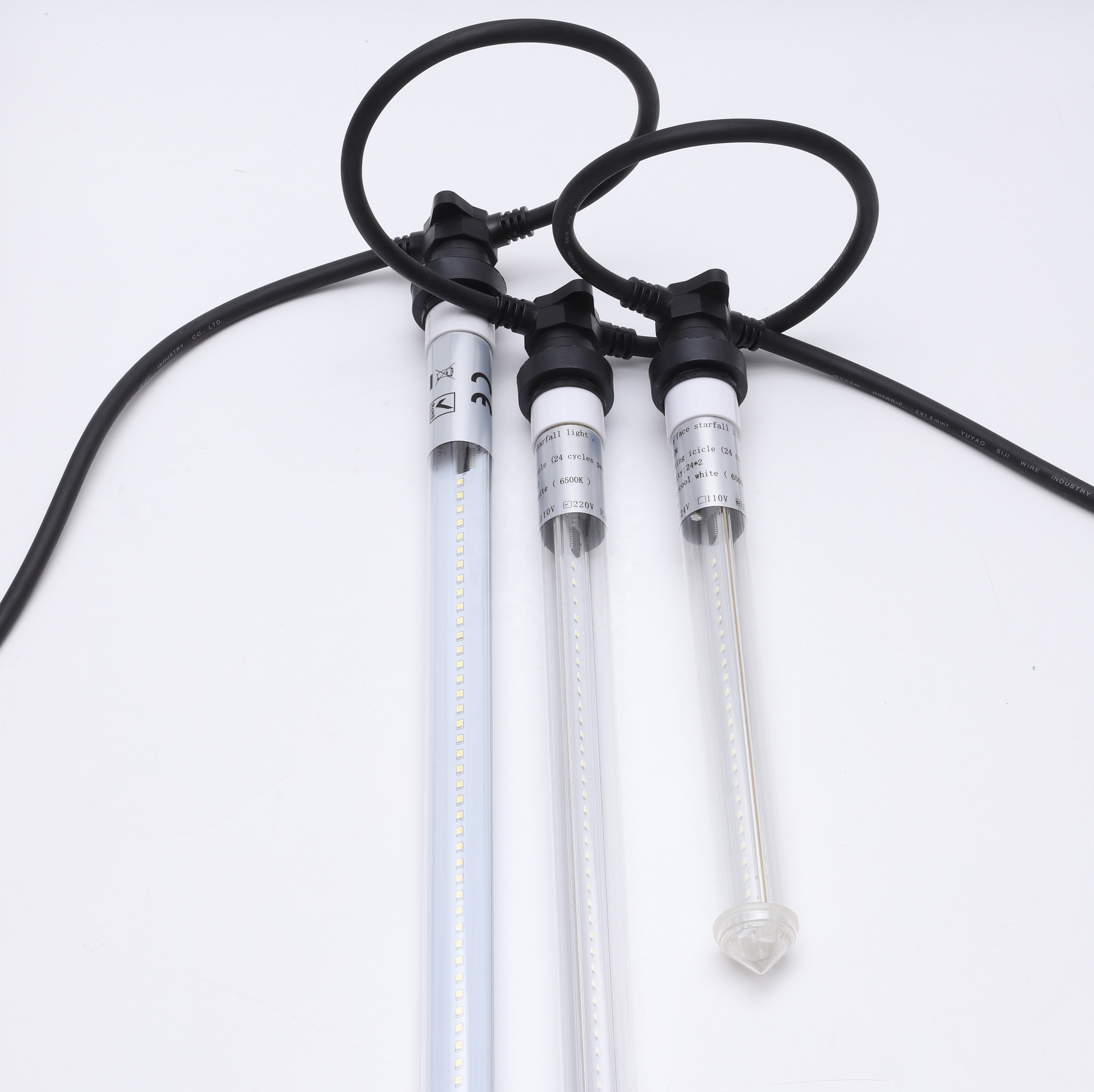 Lampu Tabung Hujan Meteor Led Terbaik Dekorasi Pohon Luar Ruangan 30cm 50cm Lampu Salju Natal IP44 29