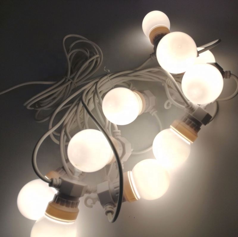 Quality 5m 10bulb milky globes G50 festoon string lights Manufacturer | Wenda Deco 4