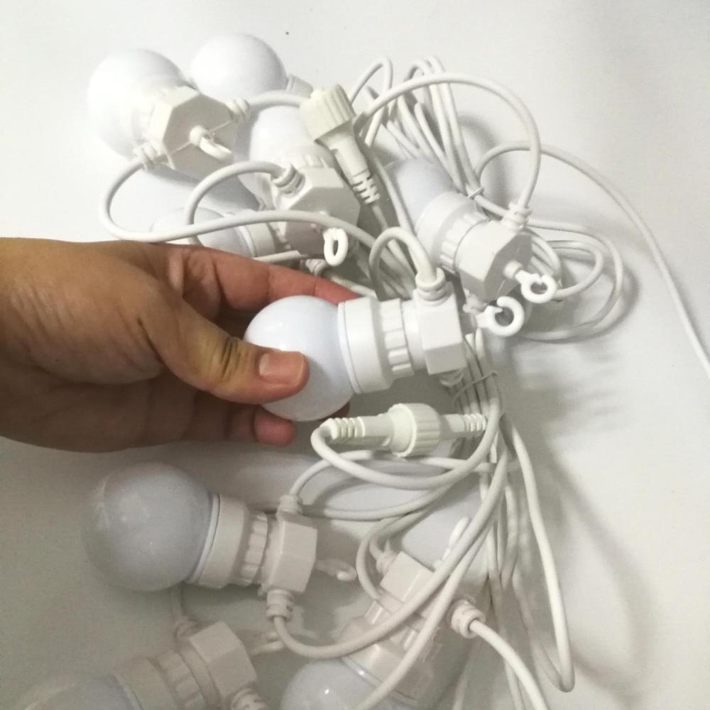 Quality 5m 10bulb milky globes G50 festoon string lights Manufacturer | Wenda Deco 5