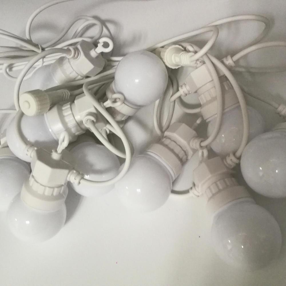 Quality 5m 10bulb milky globes G50 festoon string lights Manufacturer | Wenda Deco 9