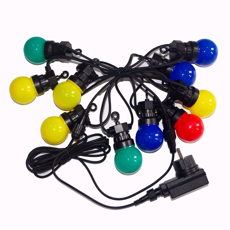 WENDA - LED ao ar livre multicolorido G50 Festoon Globe Fairy String Party Luzes de Natal G50 String light 8