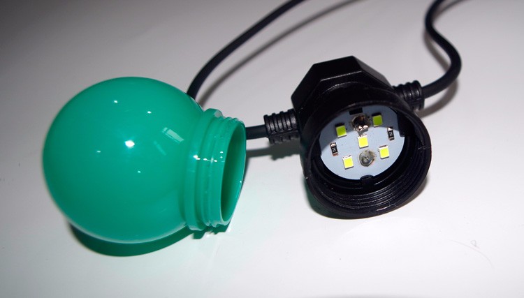 WENDA - LED ao ar livre multicolorido G50 Festoon Globe Fairy String Party Luzes de Natal G50 String light 10