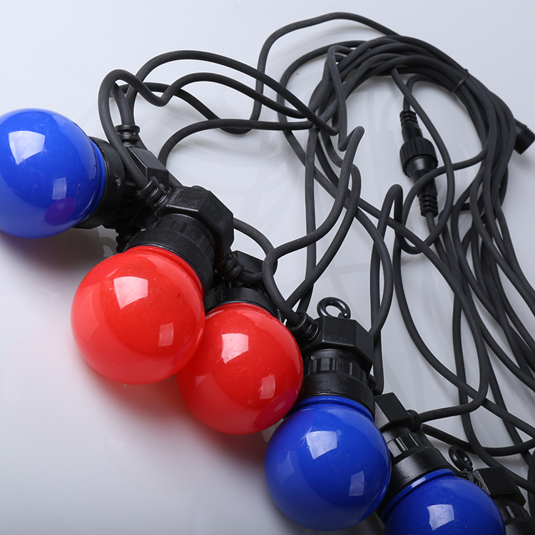 WENDA - LED ao ar livre multicolorido G50 Festoon Globe Fairy String Party Luzes de Natal G50 String light 16