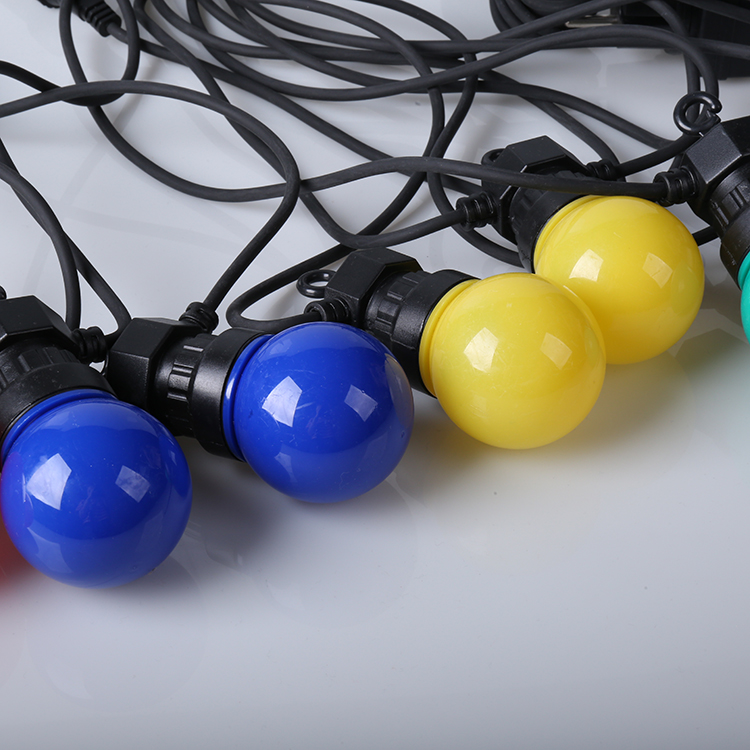 WENDA - LED ao ar livre multicolorido G50 Festoon Globe Fairy String Party Luzes de Natal G50 String light 18