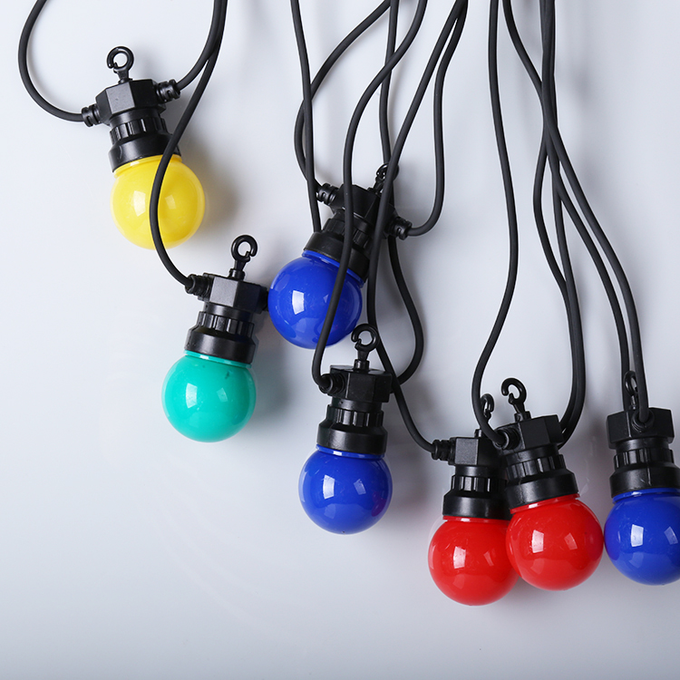 WENDA - LED ao ar livre multicolorido G50 Festoon Globe Fairy String Party Luzes de Natal G50 String light 20