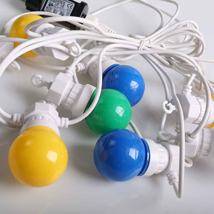 WENDA - LED ao ar livre multicolorido G50 Festoon Globe Fairy String Party Luzes de Natal G50 String light 24