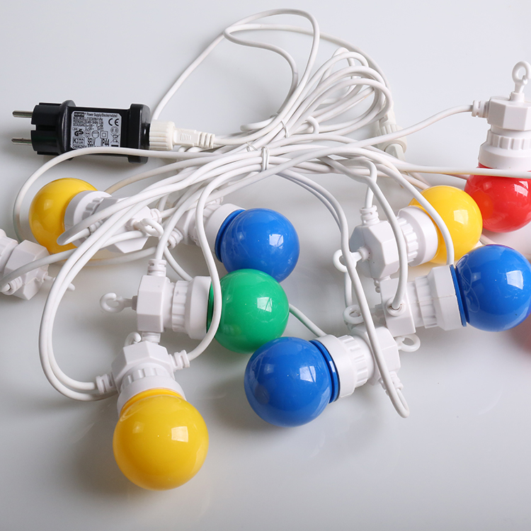 WENDA - LED ao ar livre multicolorido G50 Festoon Globe Fairy String Party Luzes de Natal G50 String light 26