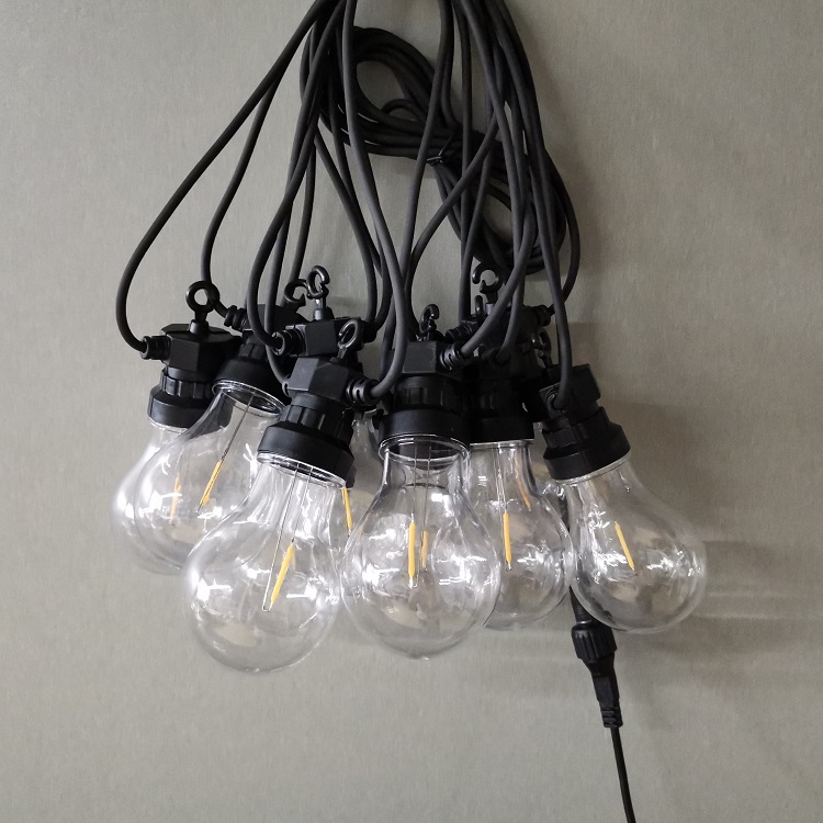 WENDA - Decorație exterioară Grădină Led cu schimbare de culoare A60 A19 Lumini solare pentru camping Iluminare Festoon Sârmă de cauciuc de Crăciun IP44 5m Vânzare caldă Top 10 22