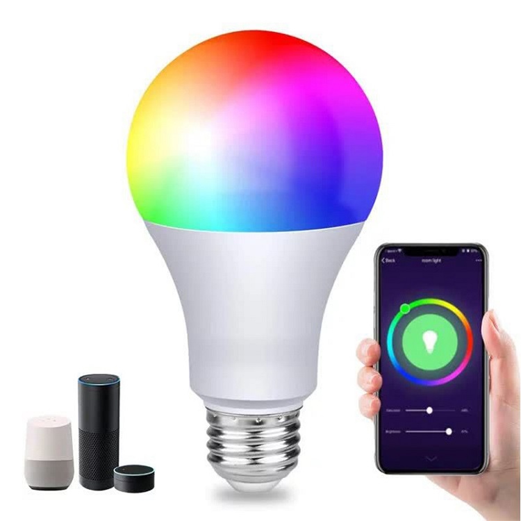 หลอดไฟในร่มเปลี่ยนสี RGB wifi หลอดไฟสมาร์ท E27 B22 บริษัท - Wenda Deco 16