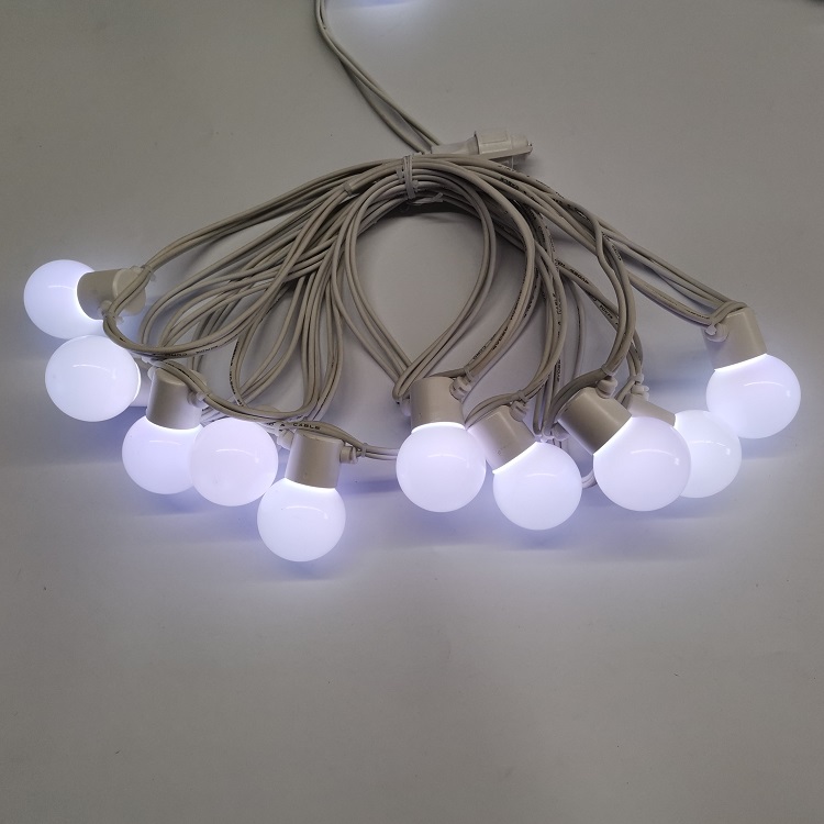 カスタマイズされた RGB LED ストリング ライト G45 IP44 LED ミルキー グローブフェストゥーン ライト メーカー |ウェンダ・デコ 8