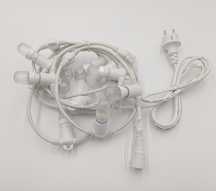 Lampu Strobo Berkedip E14 Tali Led Peledak Dapat Dihubung Luar Ruangan Lampu Tali Berkedip Dekorasi Natal Tahan Air 220V 10