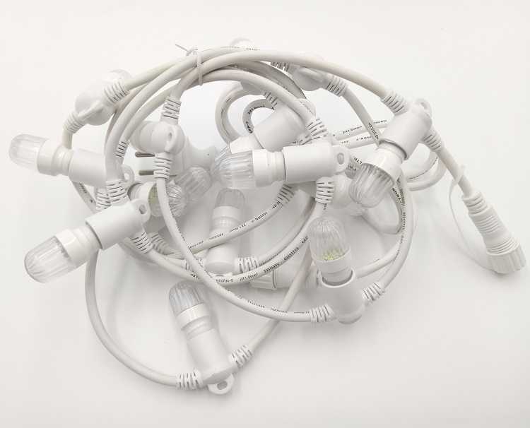 Lampu Strobo Berkedip E14 Tali Led Peledak Dapat Dihubung Luar Ruangan Lampu Tali Berkedip Dekorasi Natal Tahan Air 220V 12