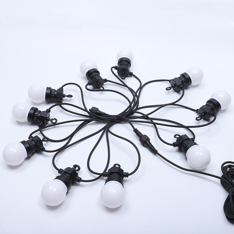 10 M Panjang Liburan Nama String Lampu Putih Hangat G50 String Lampu Dapat Dihubungkan Festoon Light Garland LED Dekorasi Natal 16