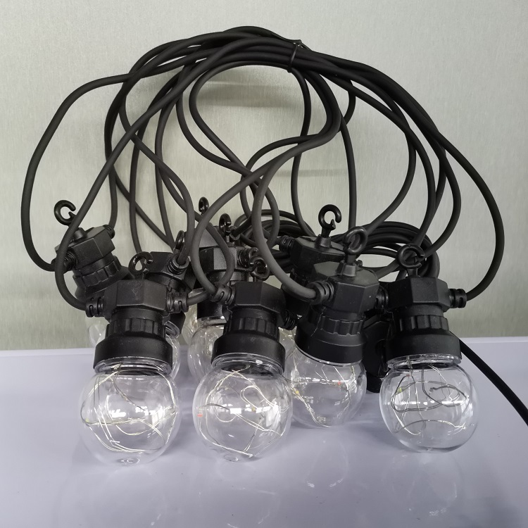 WENDA - ลูกบอลตกแต่งสวนพลังงานแสงอาทิตย์ไฟคริสต์มาสกลางแจ้งไฟพลังงานแสงอาทิตย์ G50 สตริงพลังงานแสงอาทิตย์ 22