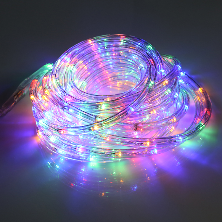 110v 220v ไฟเชือกกันน้ำแบบยืดหยุ่น PVC multicolor led เชือกแสงกลางแจ้ง 10m 100m เชือกตกแต่งคริสต์มาสไฟ led 28