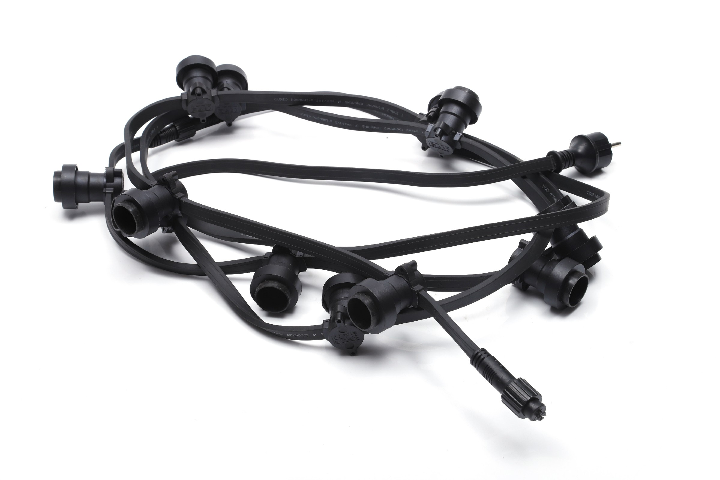 Best Festoon Lights E27 Flat Cable Festoon Belt Light 230V 8