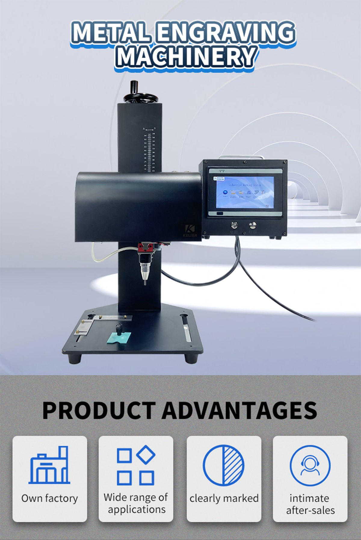 High Quality Pneumatic dot peen machine Wholesale - Chengdu Kelier Electronic Co., Ltd. 2