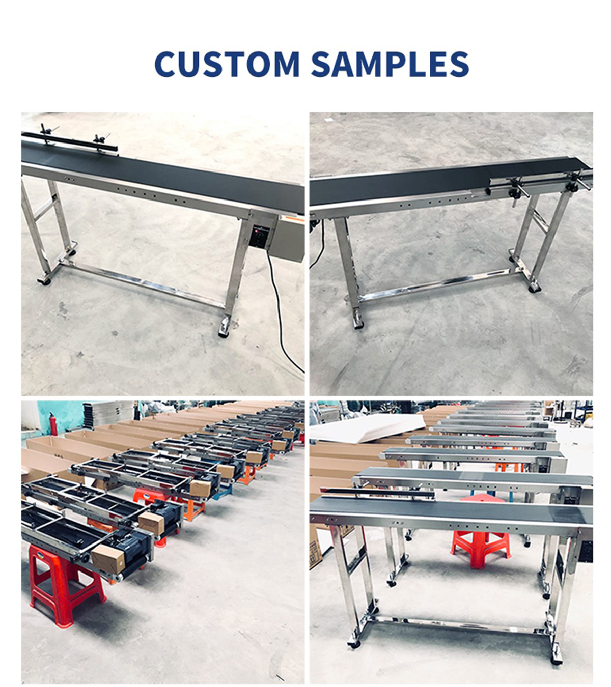 KELIER customizable conveyor belt for mask packaging line adjustable speed width and length 6
