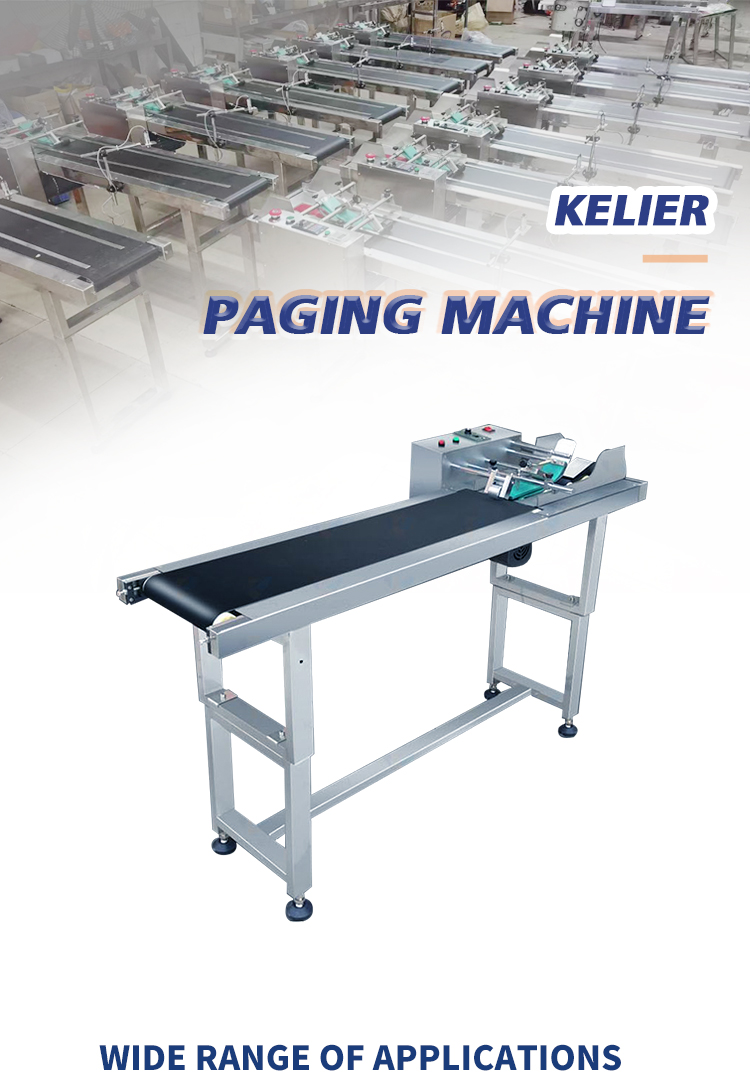 Kelier - kelier Automatic Card Paper Labels vacuum suction paged machine/Friction Paging Machine Paging machine/Auto feeder 8