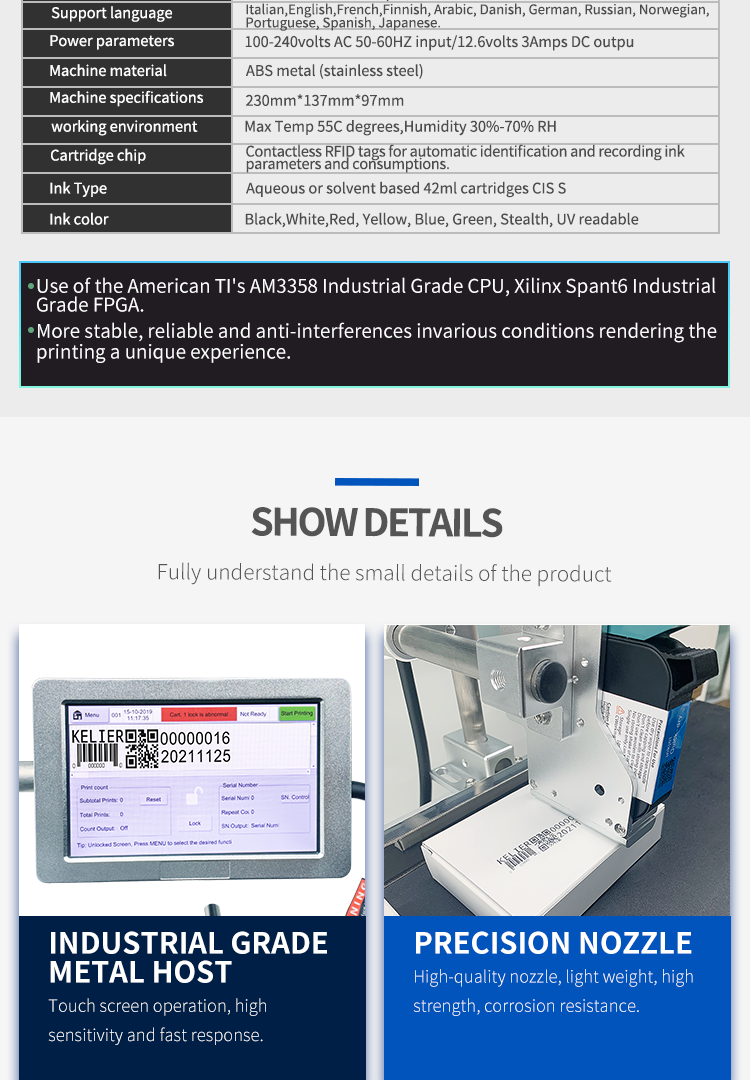 Kelier - Kelier kx1t Industrial Batch Code Printing Machine Online Inkjet Printer Coder Tij Inkjet Expiry Date portable printer Online Inkjet Printer 13