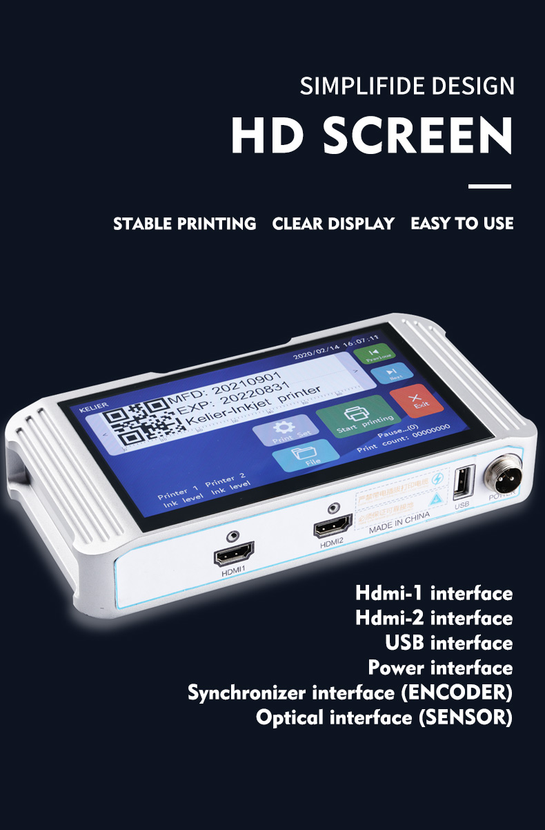 Kelier - Kelier date inkjet printer continuous TIJ coding machine coding online thermal inkjet printer Online Inkjet Printer 12