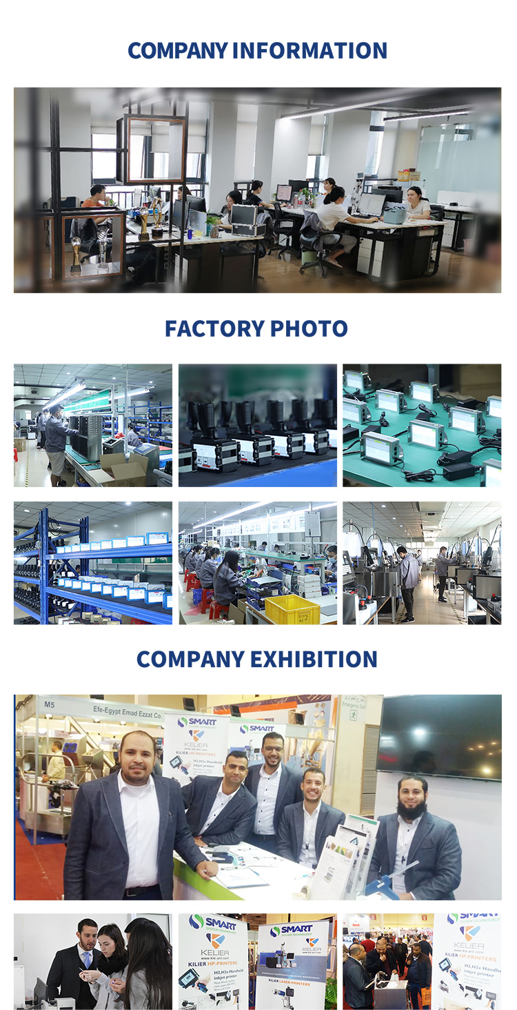 Kelier - carton coder bar code label printer bottle expiry date printing machine Fiber laser marking machine 14