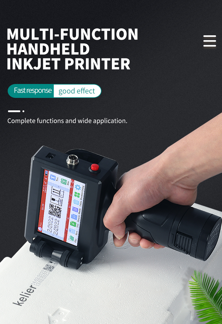 Kelier - Industrial TIJ Thermal number date handheld coding machine plastic bags sealing machine date printing machine Non-standard customization 8