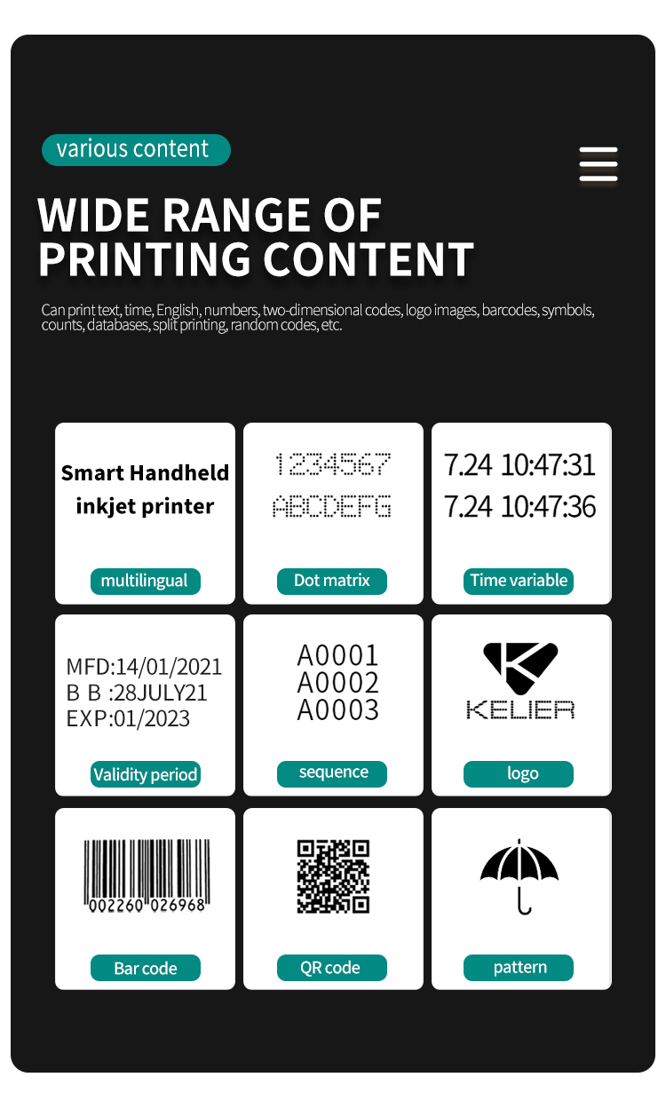 news handheld OEM inkjet printer expiry date printer for dates code KELIER H6-kelier 11