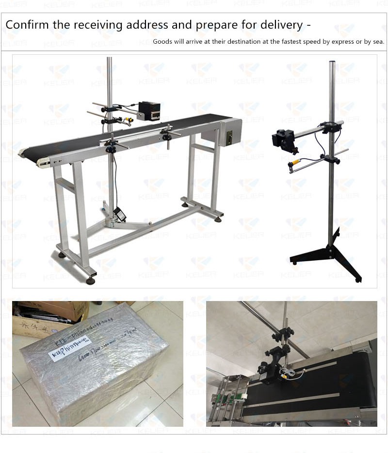 kelier Stainless steel handheld inkjet printer holder photoelectric bracket with stand and sensor
