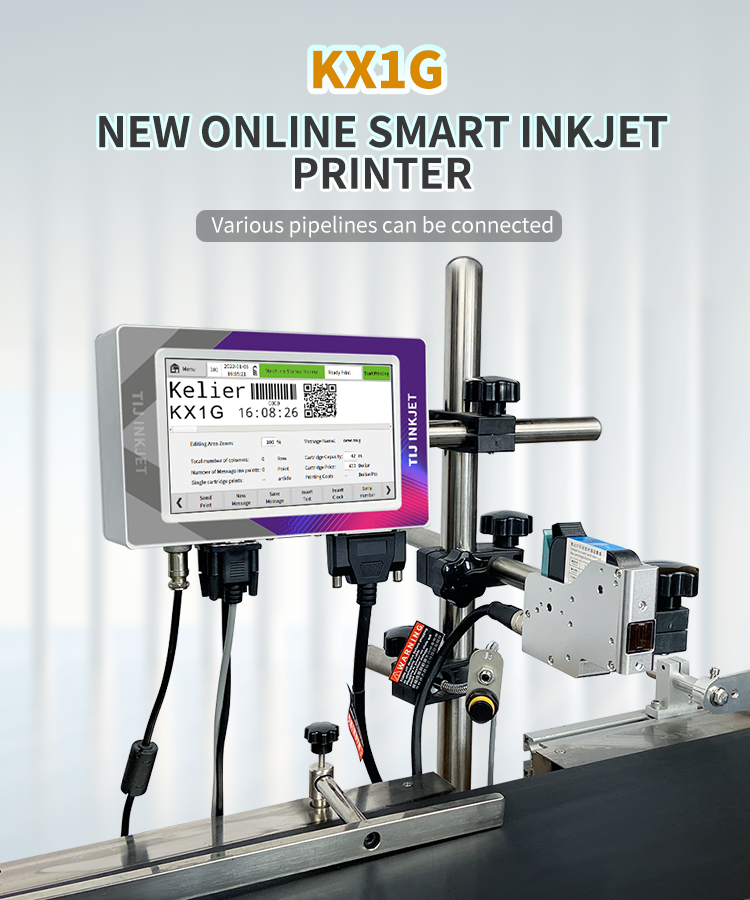 Kelier - Expire Box Date Code Printer Batch Coding Machine Expiry Date Lot Number Inkjet Printer Online Inkjet Printer 8