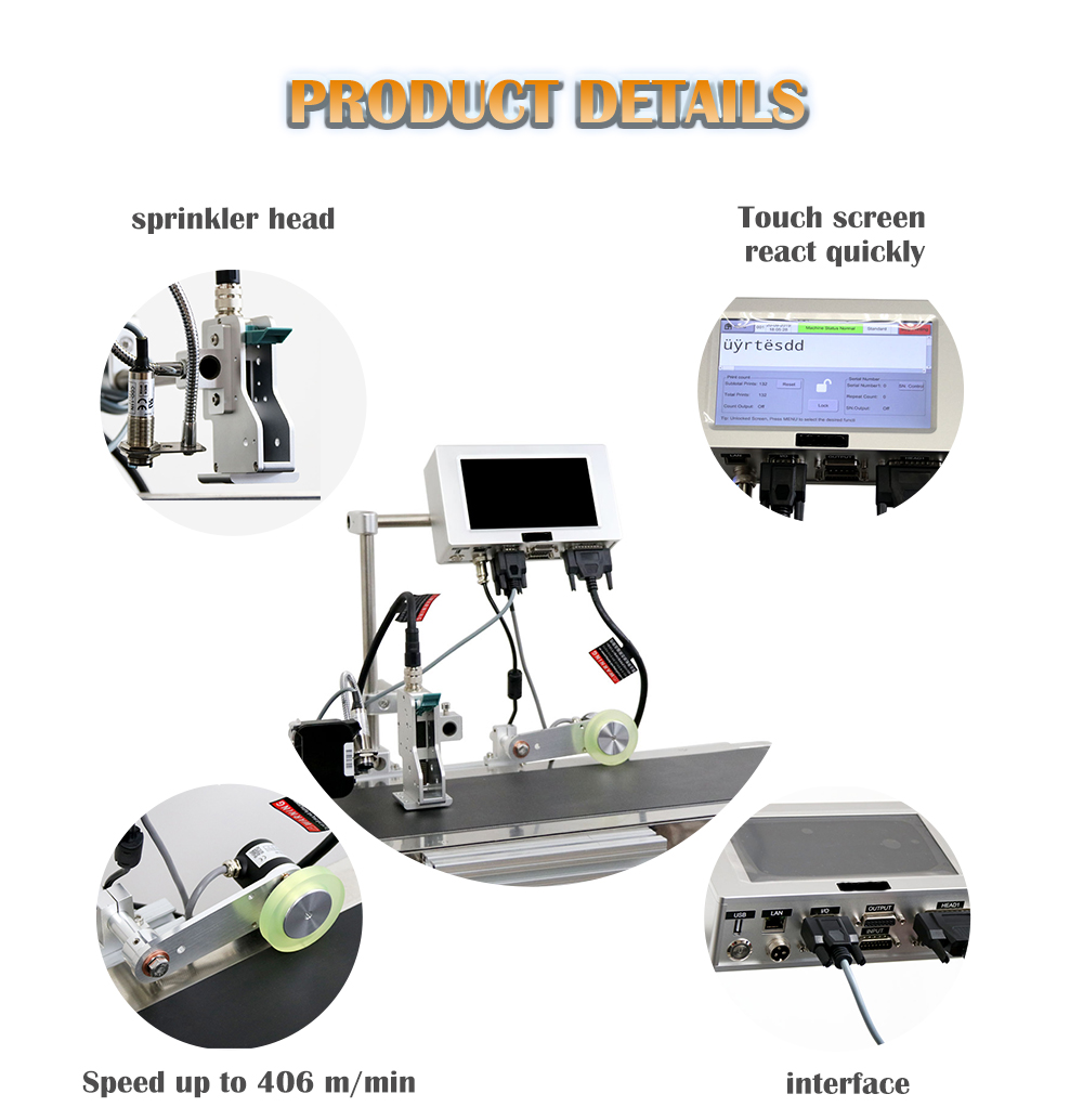 Kelier - Multiple nozzle touch screen 6-headed Egg QR code printer tij industrial printer inkjet coding machine Online Inkjet Printer 11