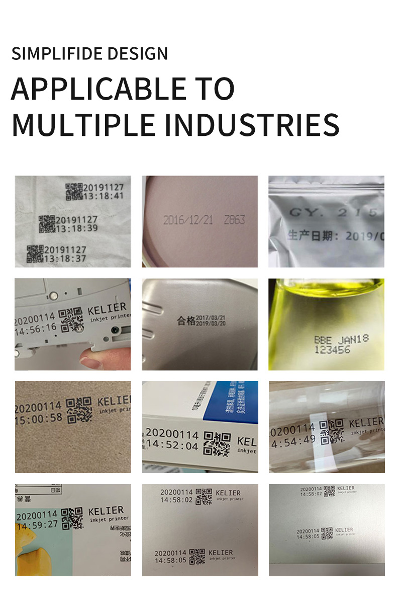 Kelier - Kelier high sensitivity touch screen barcode logo TIJ industrial batch code inkjet printer Online Inkjet Printer1 13