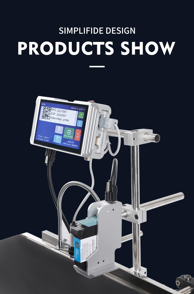Kelier - Kelier high sensitivity touch screen barcode logo TIJ industrial batch code inkjet printer Online Inkjet Printer1 15