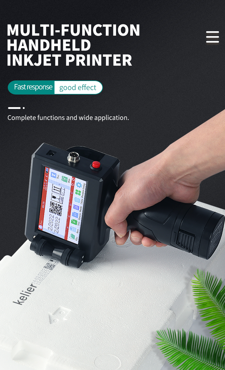 Kelier - Kelier Handheld egg TIJ coding machine expiry date handheld inkjet printer Handheld Inkjet Printer 8
