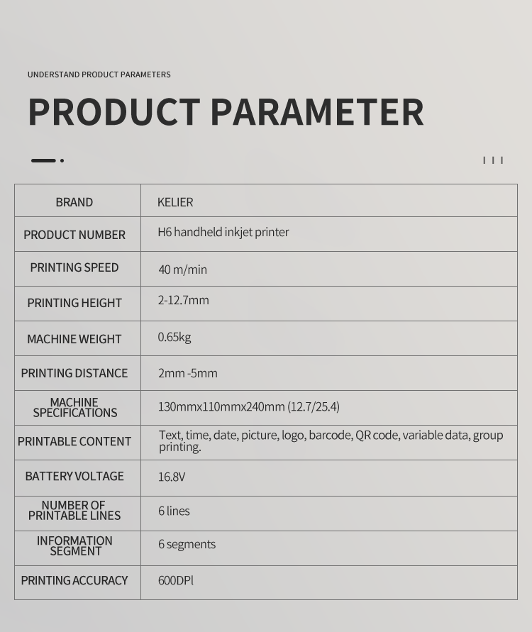 Kelier - Industrial ink jet printing equipment carton date printer date coding machines KELIER Handheld Inkjet Printer 13