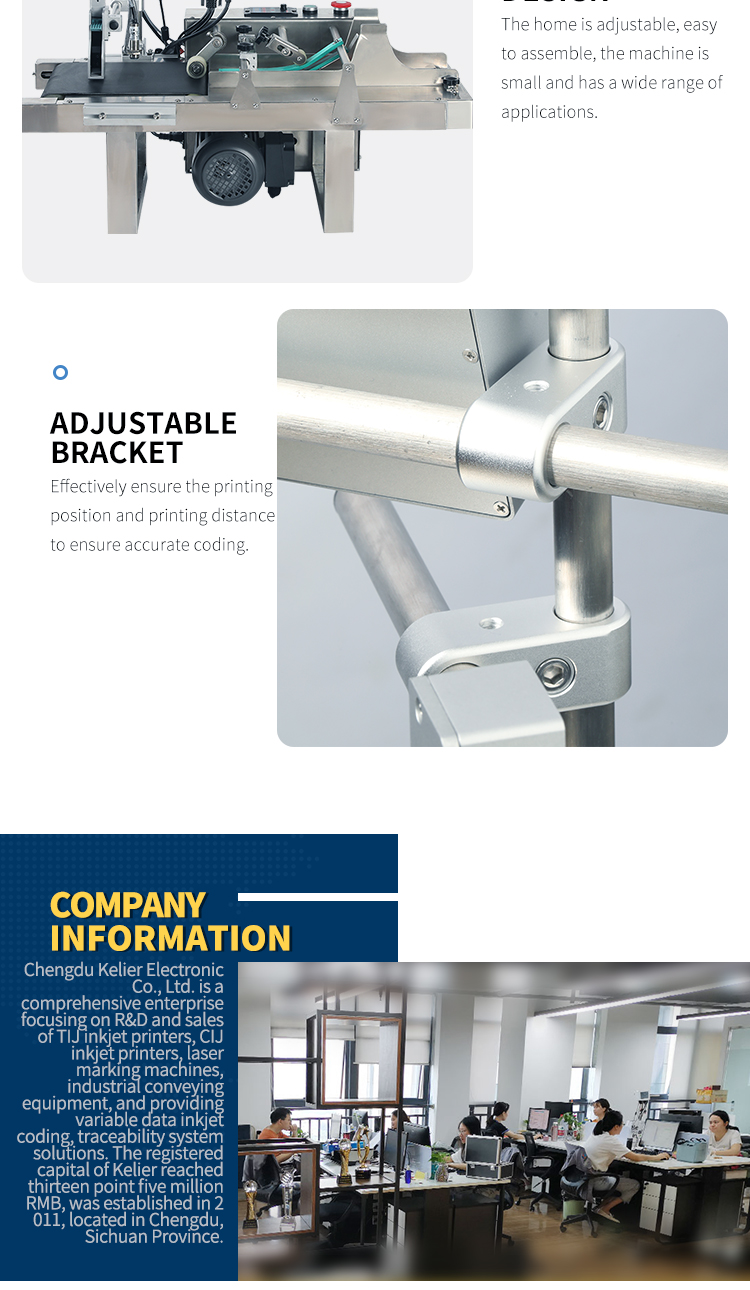 Kelier - Kelier tij 25 qr code barcode variable date inkjet coder bottle carton logo food industry coding printer Online Inkjet Printer 15