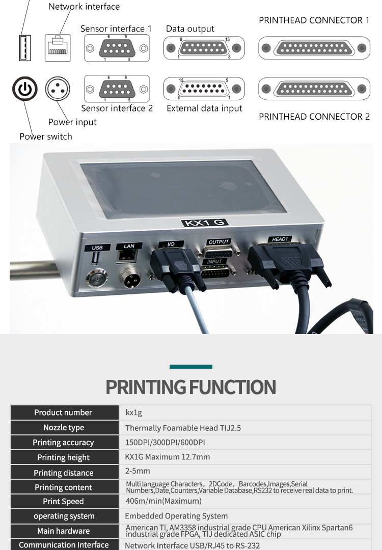 Kelier - Inkjet Variable Data Printing Machine/cheap Inkjet Printer 2019news KELIER KX1 Online Inkjet Printer 12