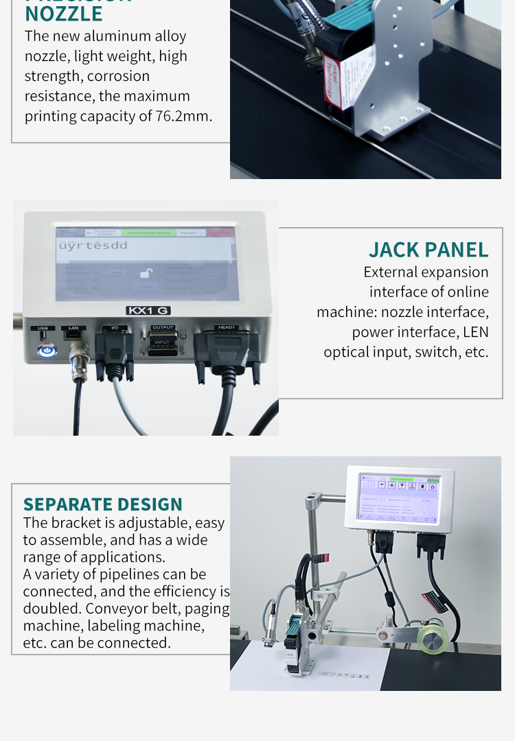 Kelier - Inkjet Variable Data Printing Machine/cheap Inkjet Printer 2019news KELIER KX1 Online Inkjet Printer 14