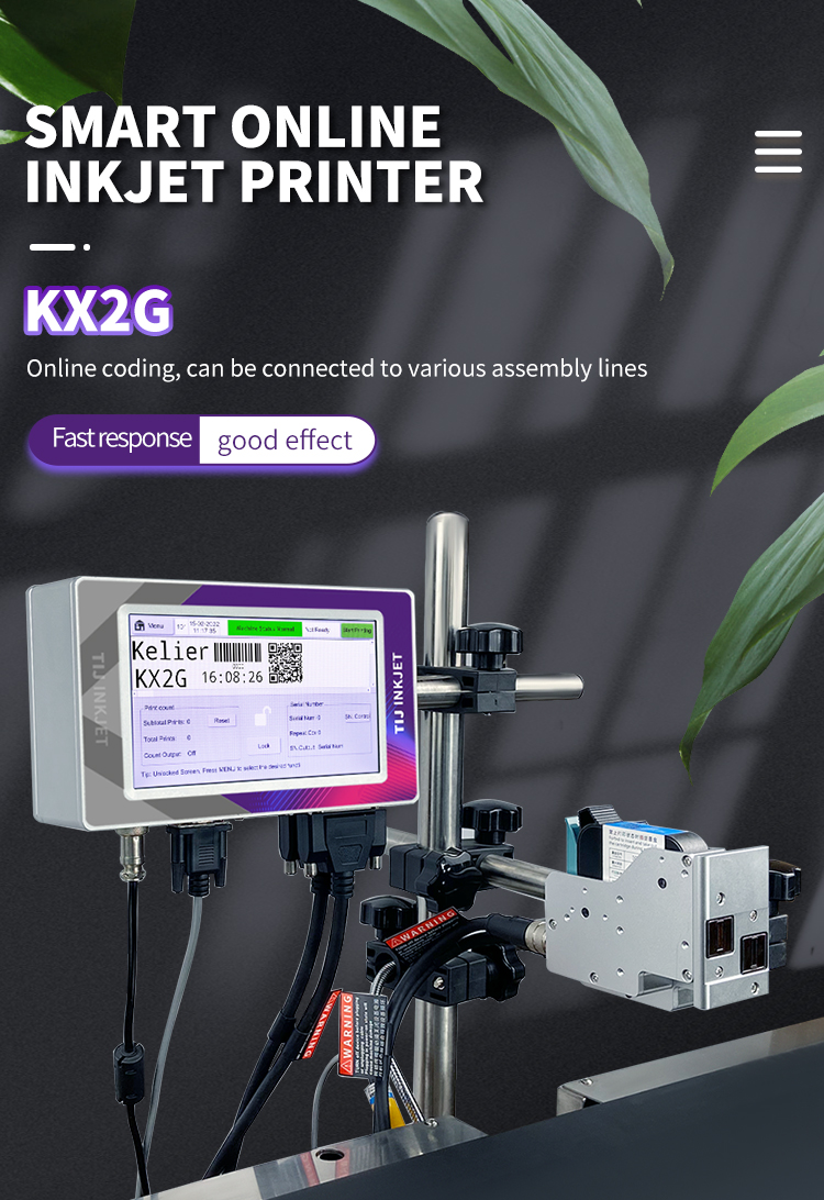 Kelier - Kelier automatic tij printer inkjet coding machine thermal inkjet coding printer for bottle online inkjet printer Non-standard customization 8