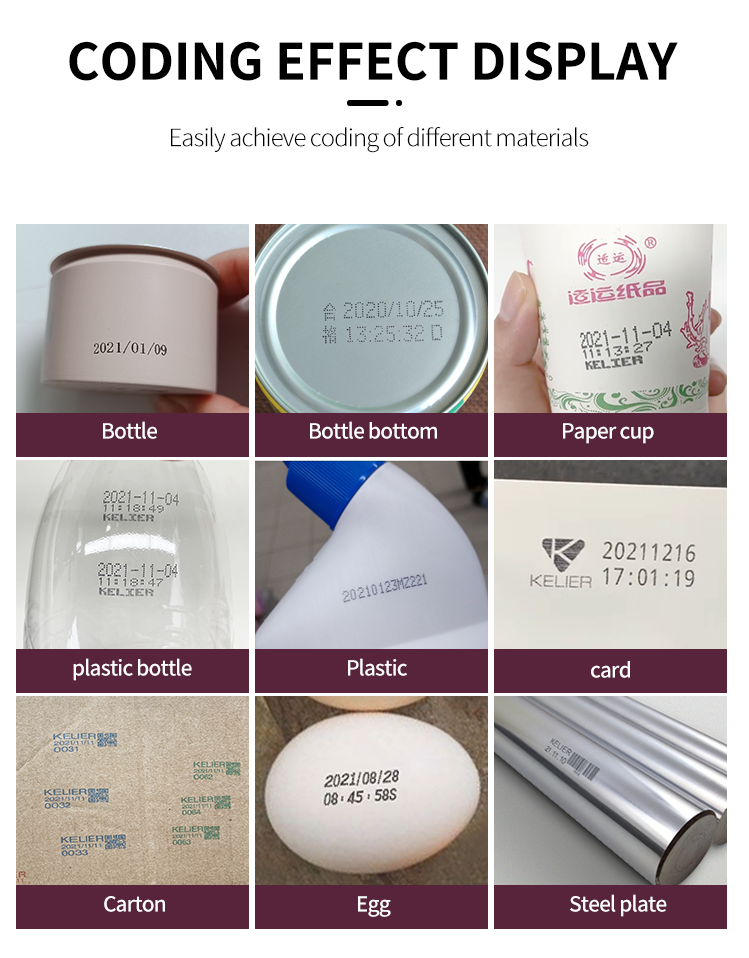 Kelier - Industrial ink jet printing equipment carton date printer date coding machines KELIER Handheld Inkjet Printer 11