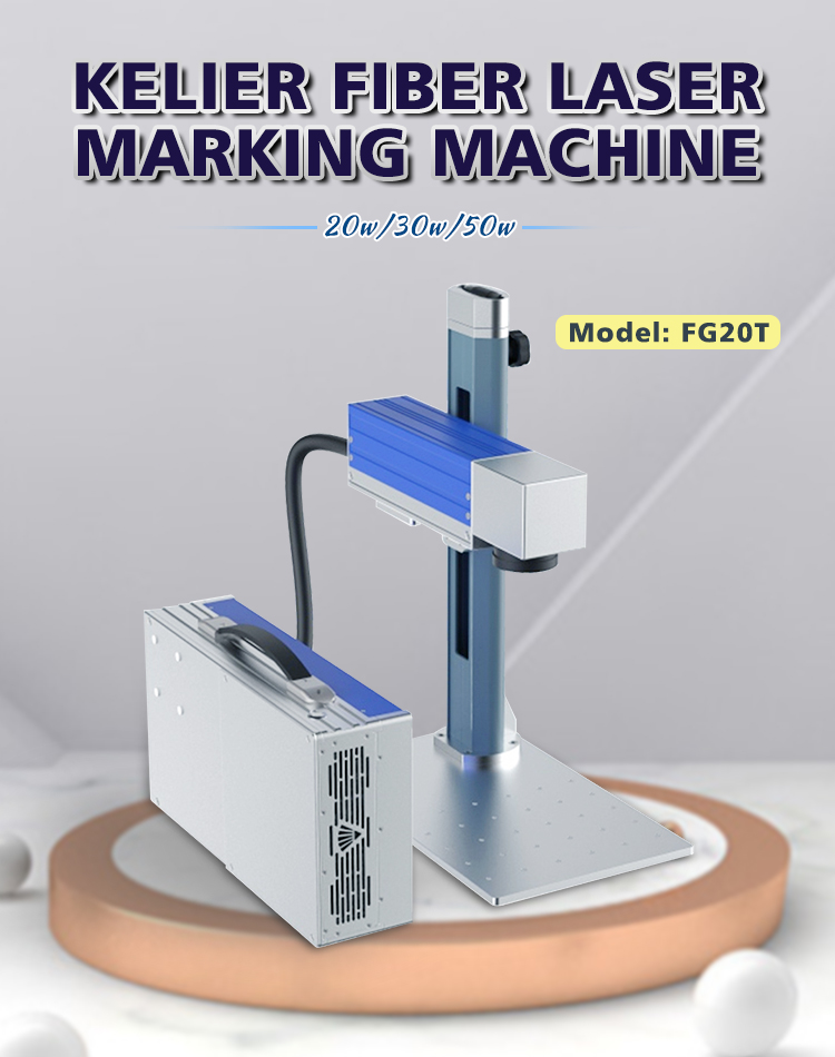 Kelier - carton coder bar code label printer bottle expiry date printing machine Fiber laser marking machine 8