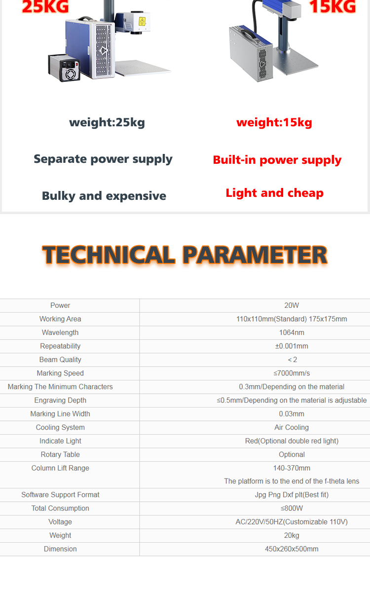 Kelier - 20W 30W 50W Enclosed bearing On-line flying Fiber laser marking machine Raycus source with automatic system Fiber laser marking machine 9