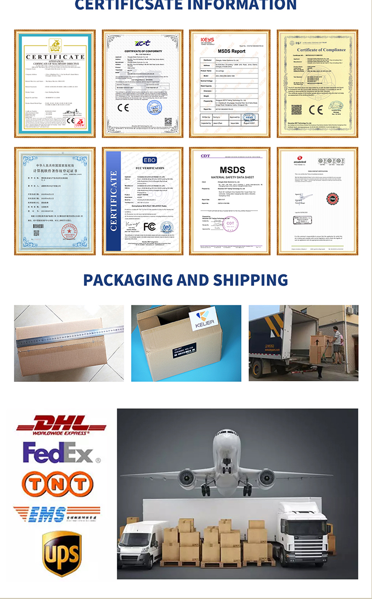 Kelier - 20W 30W 50W Enclosed bearing On-line flying Fiber laser marking machine Raycus source with automatic system Fiber laser marking machine 17