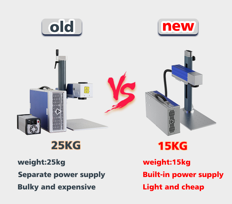 Kelier - 20w 50w Fiber laser marking machine steel pen laser 30w metal engraving machinery with customized pen conveyor belt Fiber laser marking machine 9