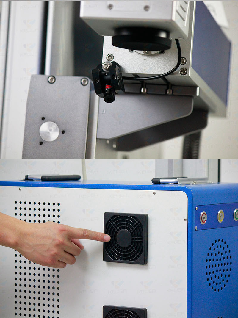 Fly Metal 20w 30w 50w Fiber Laser Marking Machine Air Cooling online laser