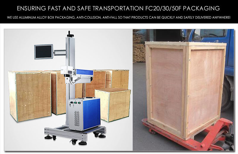 Fly Metal 20w 30w 50w Fiber Laser Marking Machine Air Cooling online laser