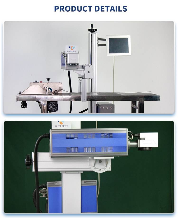 Kelier - kelier new Split Desk Portable Type 20w 30w 50w Fiber CO2 Laser Marking Machine CO2 laser marking machine 13