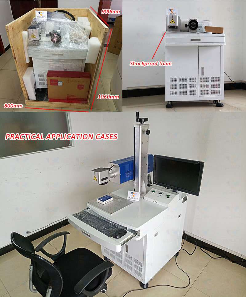 Fiber laser marking machine co2 tube source FC2030G-3