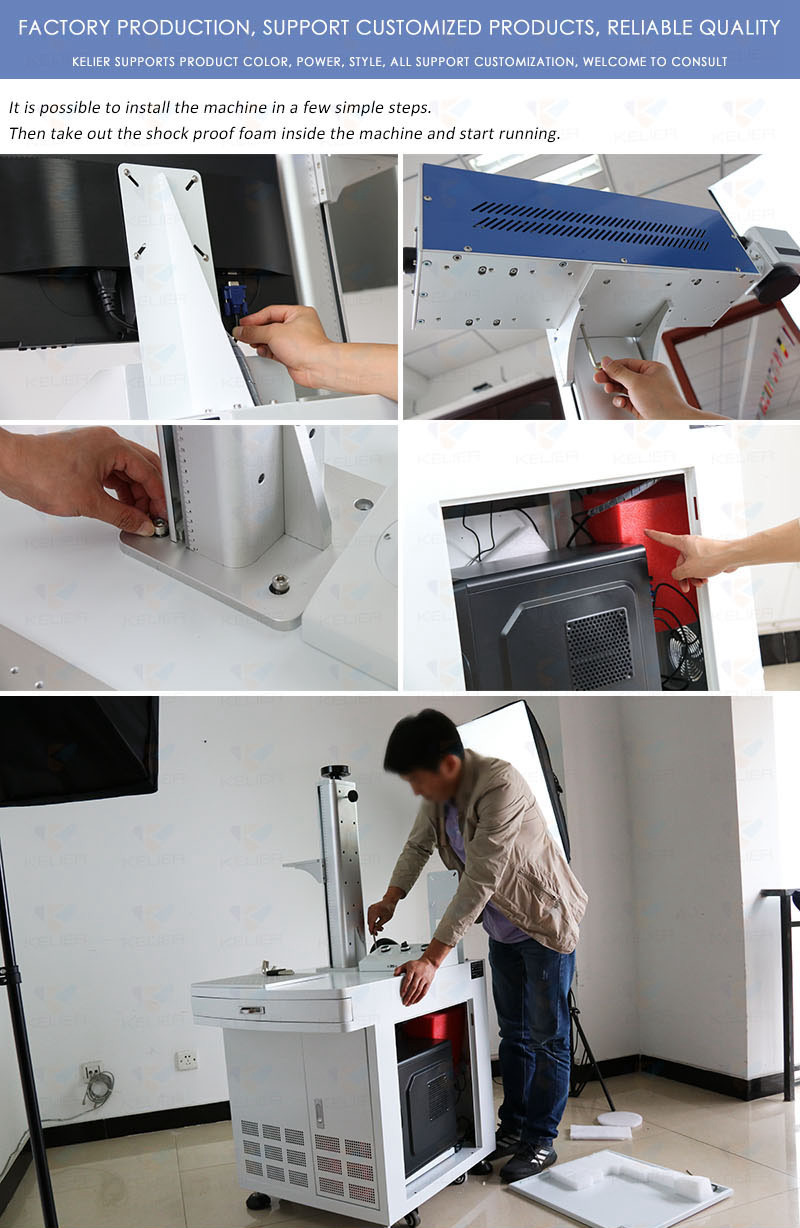 Fiber laser marking machine co2 tube source FC2030G-3